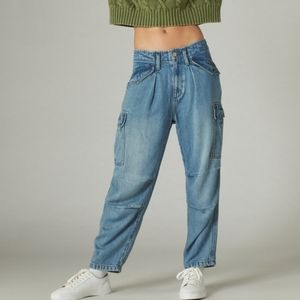 Denim Luxe Cargo Jeans